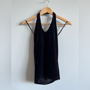 Vintage velvet halter top